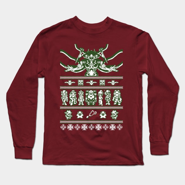 Chrono Christmas ugly sweater Long Sleeve T-Shirt by LegendaryPhoenix